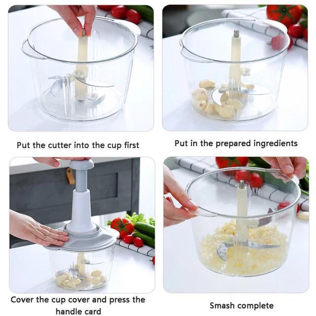 Versatile Manual Food Chopper - Easy to Clean & Maintain Kitchen Essential